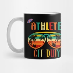 Athlete Off duty-  Retro Vintage Sunglasses Beach vacation sun for Summertime Mug